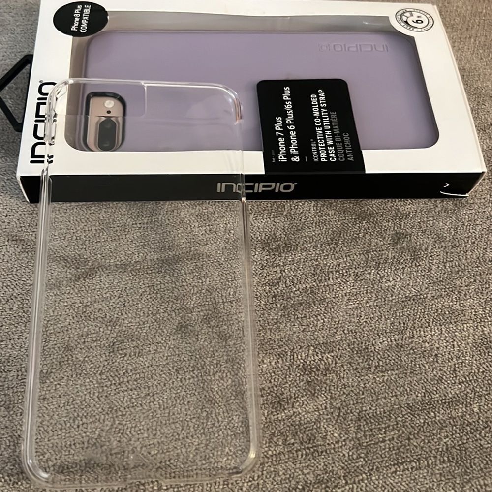 Incipio purple lavender iPhone 6 and 7 6S plus protective case w/ Utility strap - Picture 10 of 10